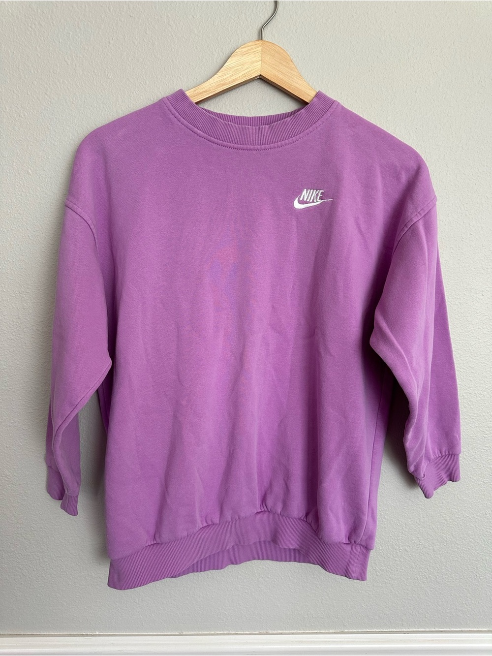 Girl’s Nike Purple Pullover Oversized Sweatshirt